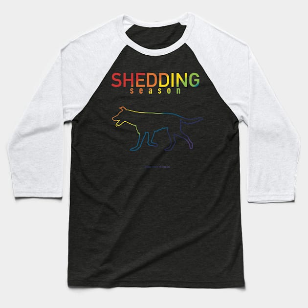 Shedding season (d/r) Baseball T-Shirt by Shyflyer